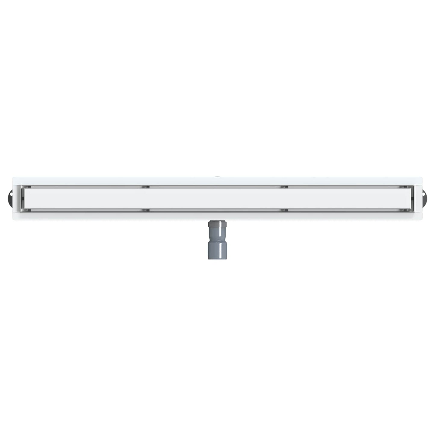 Bruserafløb 2-i-1 med 360° Siphon Sølv 100 cm Rustfrit Stål 304