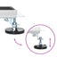 Bruseafløb Glasdæksel med 360° Siphon Sort 60 cm