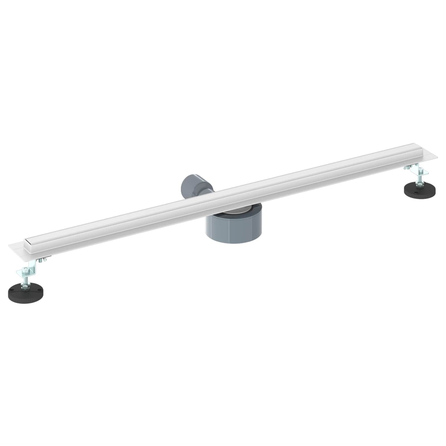 360° Bruserafløb med slank model Sølv 80 cm Rustfrit Stål 304