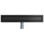 Bruserafløb 2-i-1 med 360° Siphon Sort 60 cm Rustfrit Stål 304