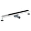 Bruseafløb Glasdæksel med 360° Siphon Sort 70 cm