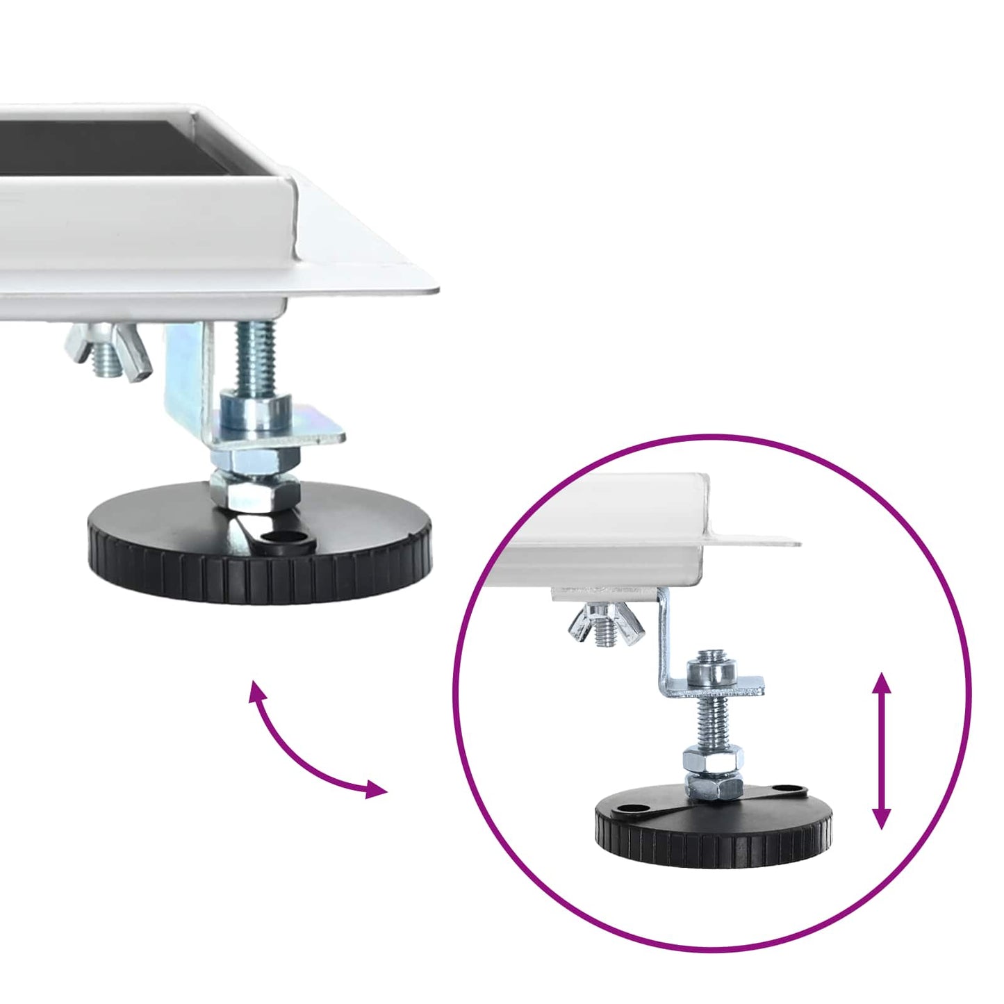 Bruseafløb Glasdæksel med 360° Siphon Sort 70 cm