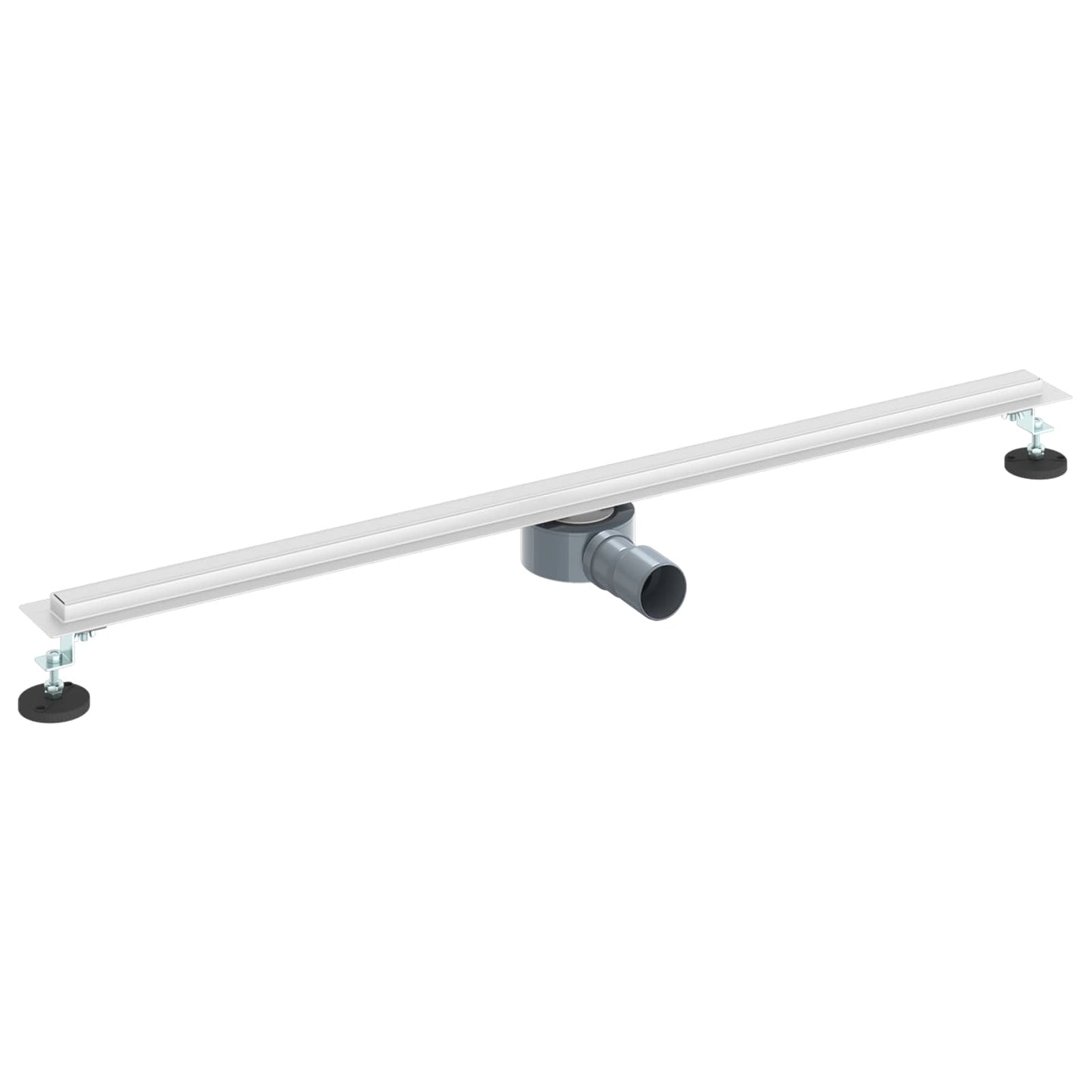 360° Bruserafløb med slank model Sølv 100 cm Rustfrit Stål 304
