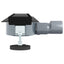 Bruserafløb 2-i-1 med 360° Siphon Sort 50 cm Rustfrit Stål 304