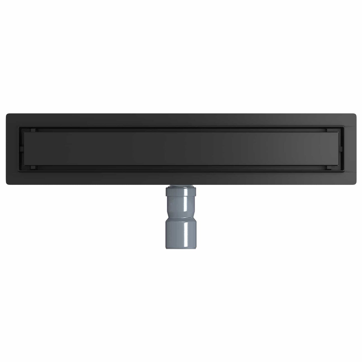 Bruserafløb 2-i-1 med 360° Siphon Sort 50 cm Rustfrit Stål 304