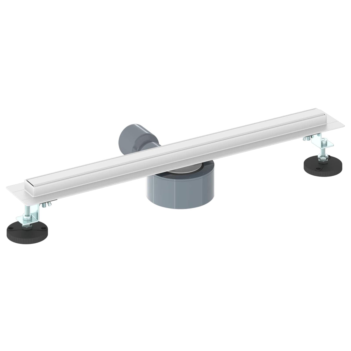 360° Bruserafløb med slank model Sølv 50 cm Rustfrit Stål 304