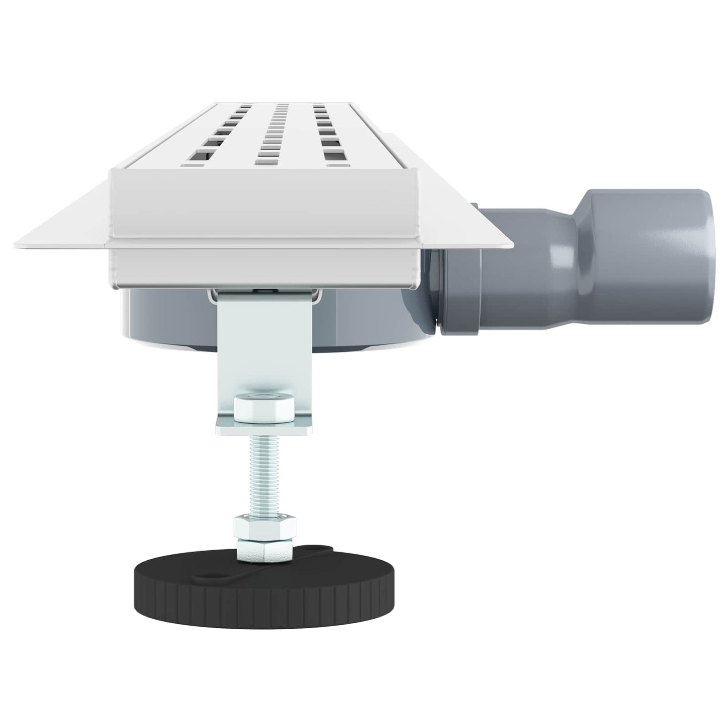 Bruseafløb Linje Design med 360° Siphon Sølv 90 cm