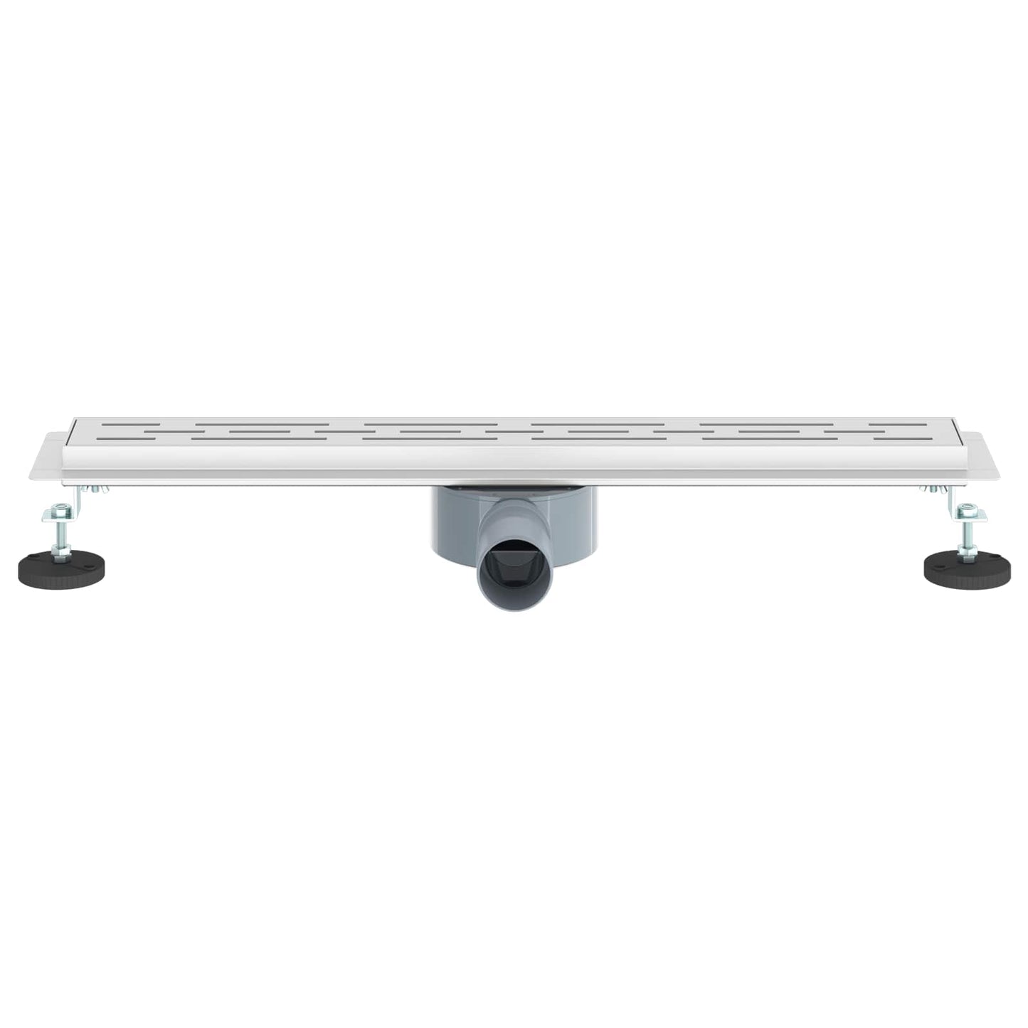 Bruseafløb Linje Design med 360° Siphon Sølv 60 cm