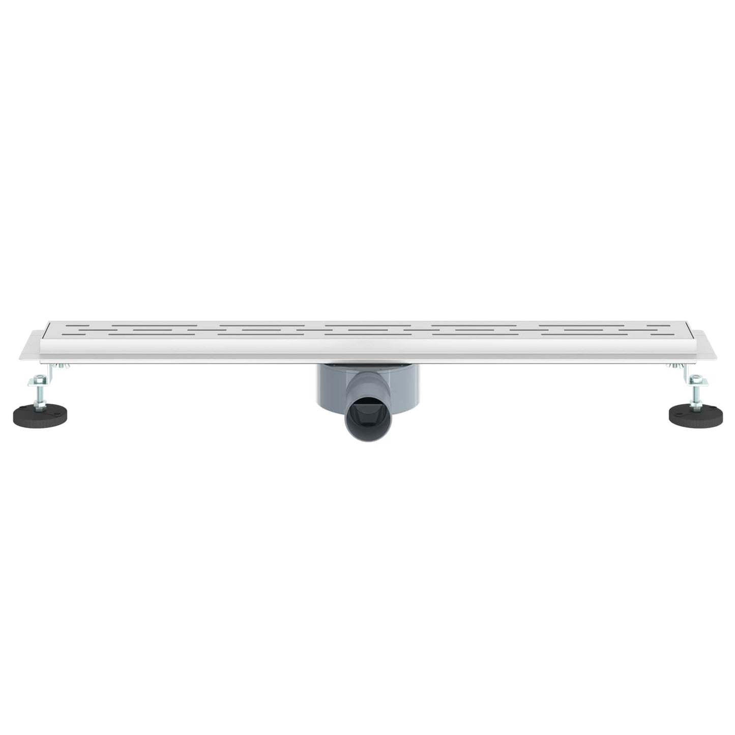 Bruseafløb Linje Design med 360° Siphon Sølv 70 cm