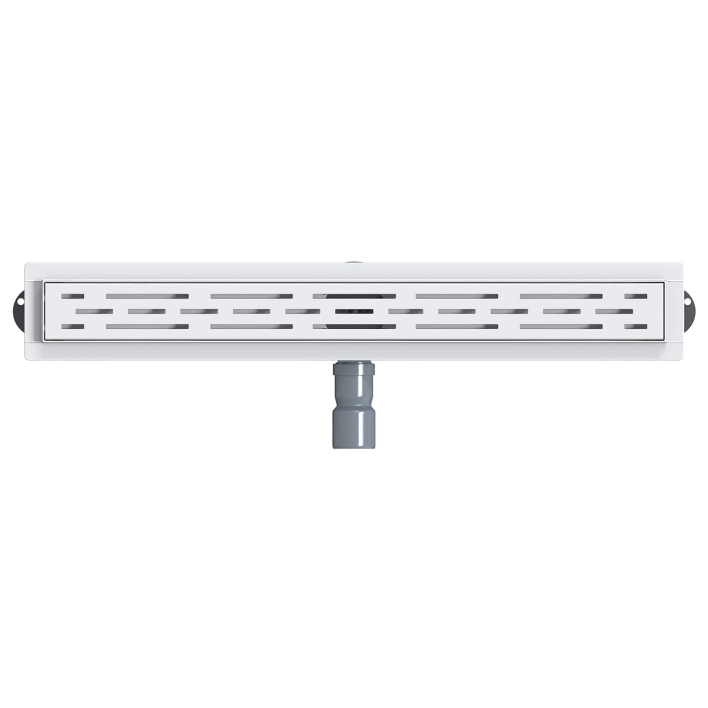 Bruseafløb Linje Design med 360° Siphon Sølv 70 cm