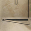 Bruserafløb 2-i-1 med 360° Siphon Sort 100 cm Rustfrit Stål 304