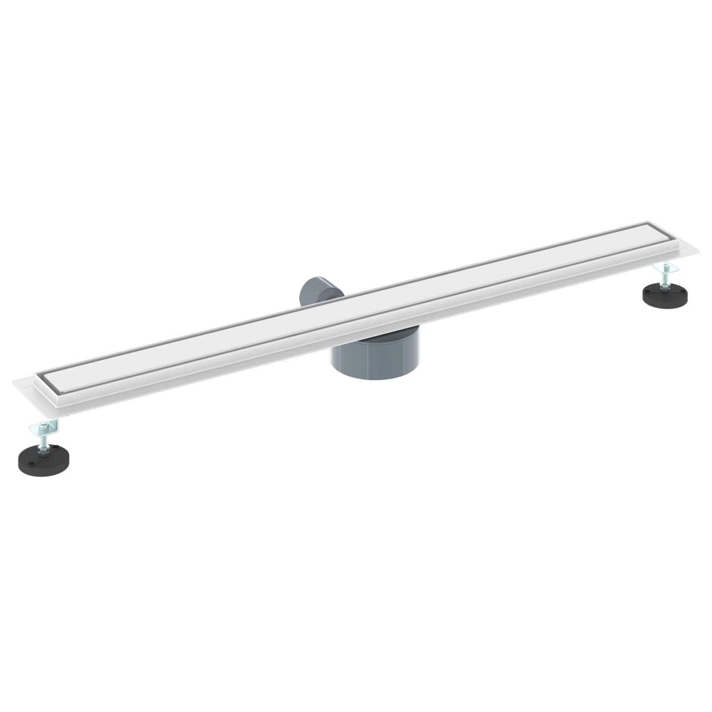 Bruserafløb 2-i-1 med 360° Siphon Sølv 90 cm Rustfrit Stål 304