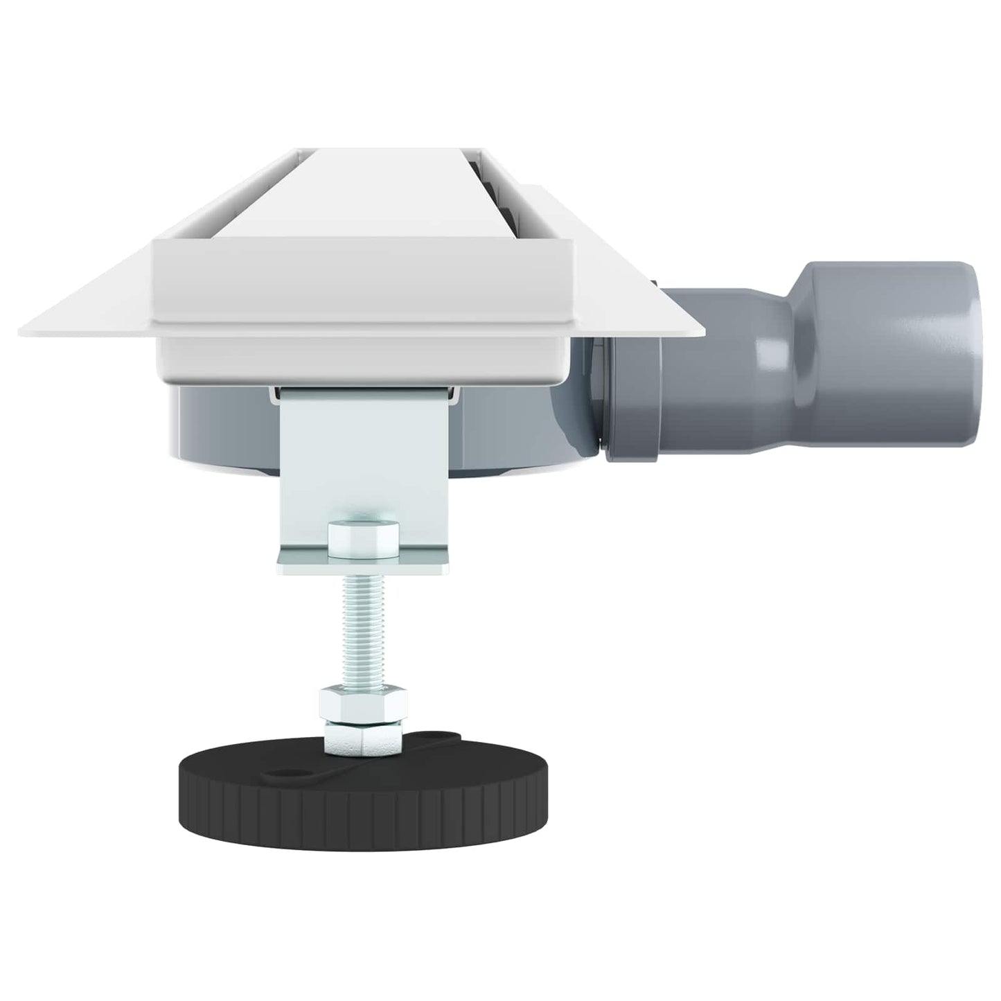 Bruserafløb 2-i-1 med 360° Siphon Sølv 90 cm Rustfrit Stål 304