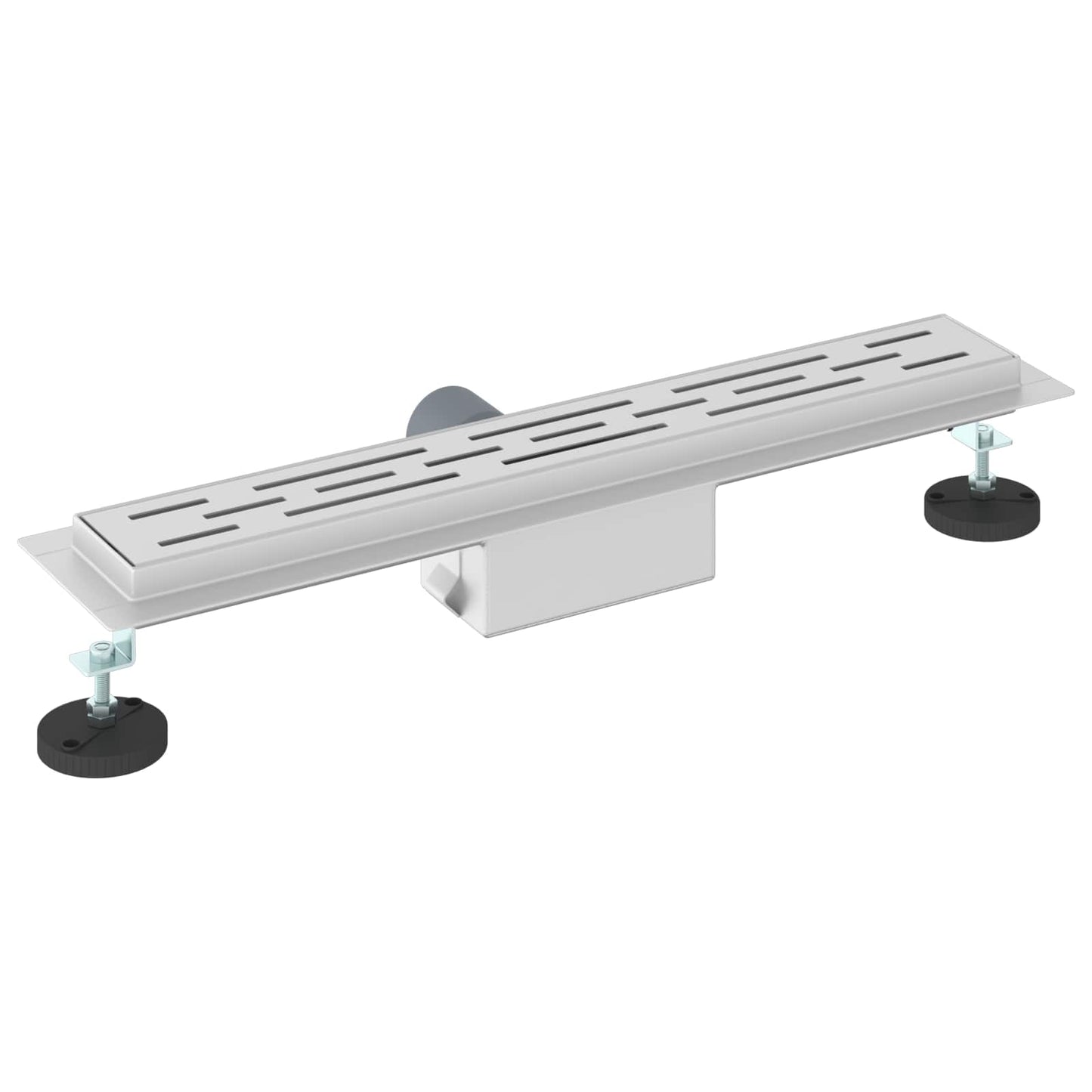 Bruserafløb med linje design Sølv 50 cm Rustfrit Stål 304