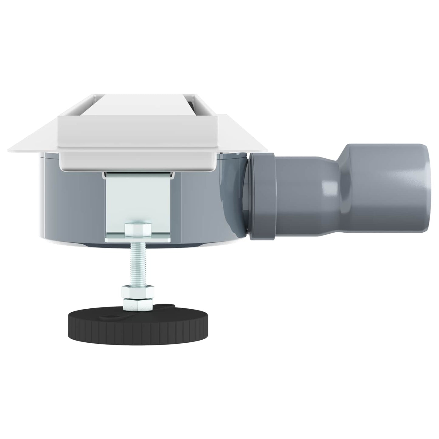 Bruserafløb 2-i-1 med 360° Siphon Sølv 54 x 11 x 9,5 cm