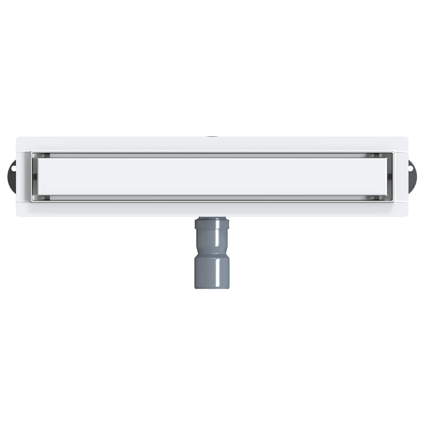 Bruserafløb 2-i-1 med 360° Siphon Sølv 54 x 11 x 9,5 cm