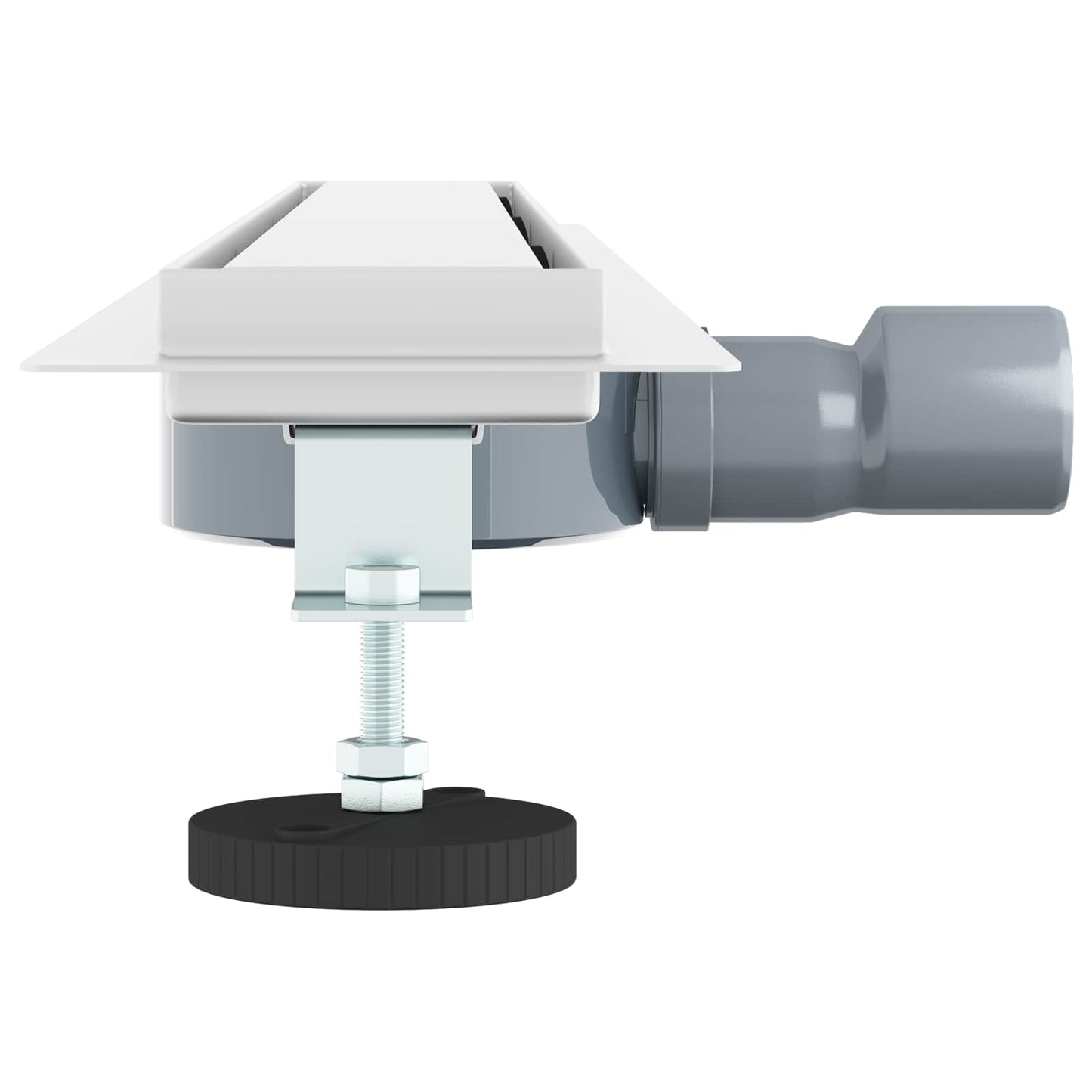Bruserafløb 2-i-1 med 360° Siphon Sølv 80 cm Rustfrit Stål 304