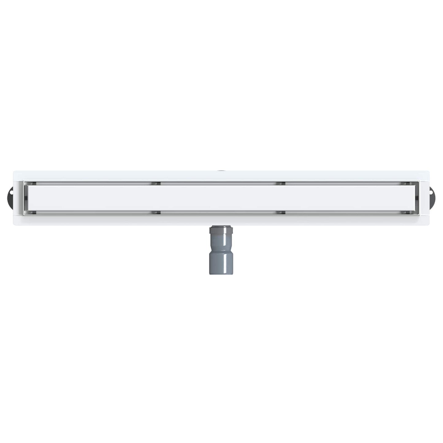 Bruserafløb 2-i-1 med 360° Siphon Sølv 80 cm Rustfrit Stål 304