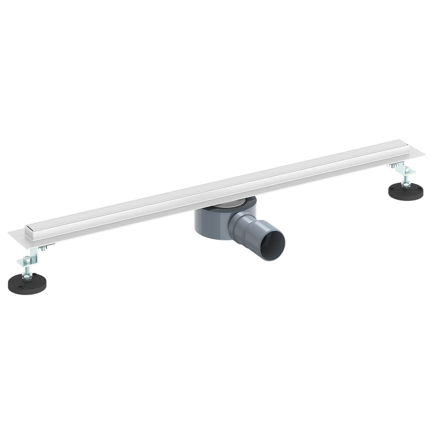 360° Bruserafløb med slank model Sølv 70 cm Rustfrit Stål 304