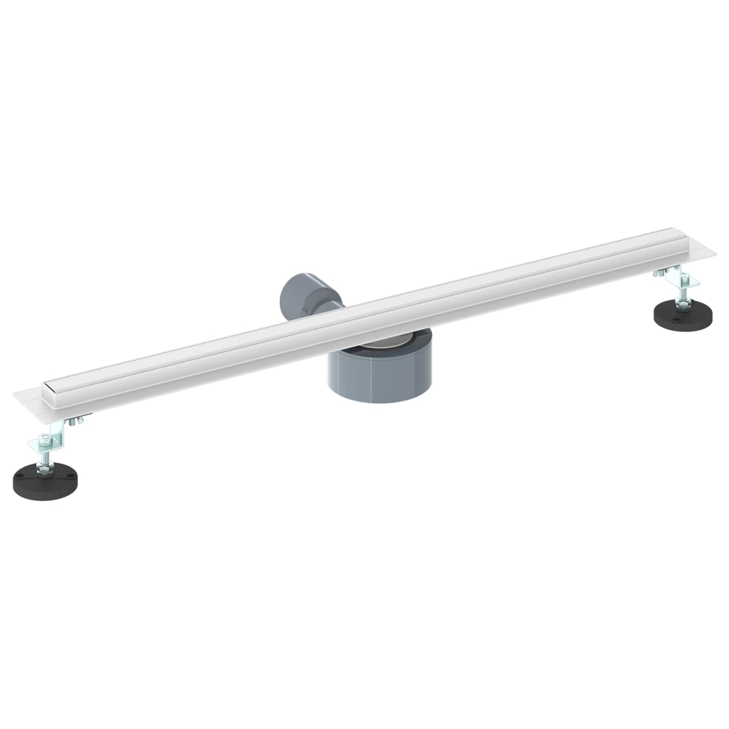 360° Bruserafløb med slank model Sølv 70 cm Rustfrit Stål 304