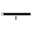 Bruseafløb Glasdæksel med 360° Siphon Sort 80 cm