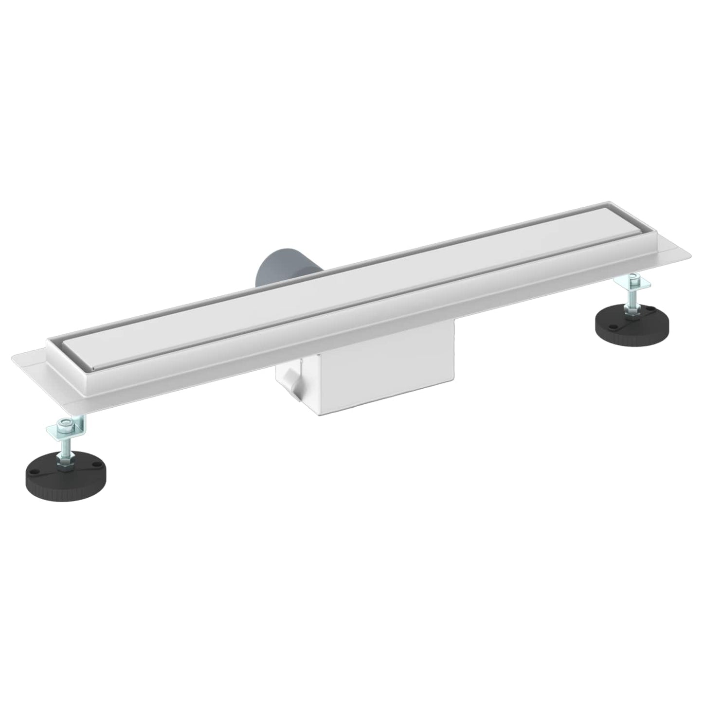 2 i 1 bruserafløb Sølv 50 cm Rustfrit Stål 304