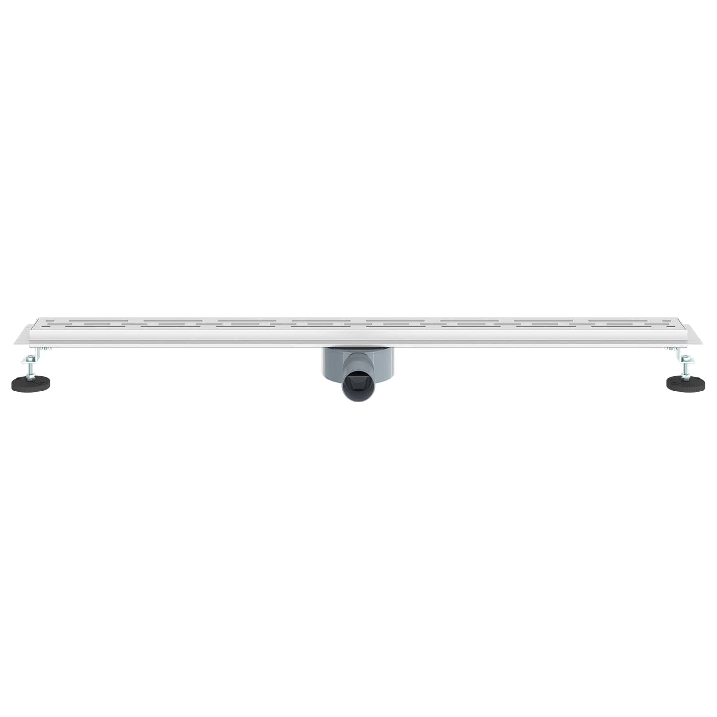 Bruseafløb Linje Design med 360° Siphon Sølv 100 cm