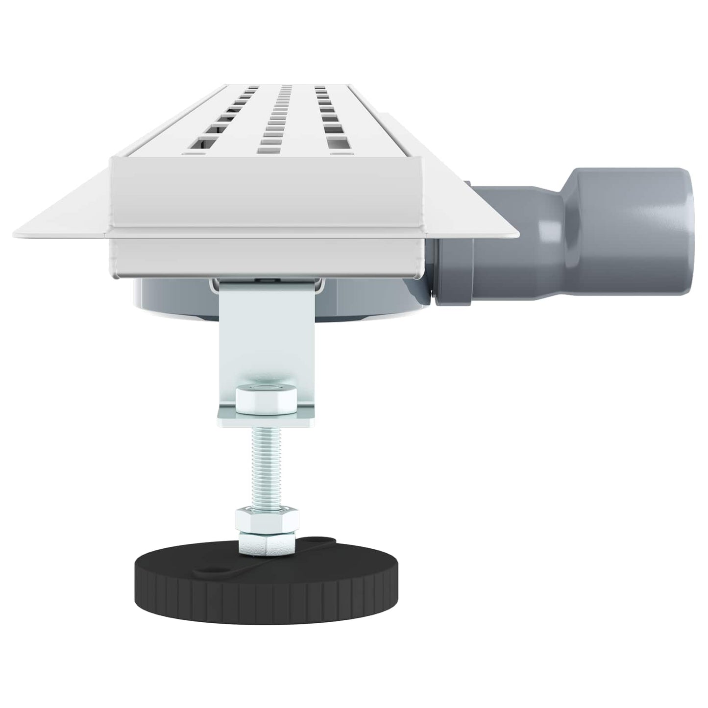 Bruseafløb Linje Design med 360° Siphon Sølv 100 cm