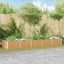 Højbed Lys Brun 400 x 80 x 45 cm Galvaniseret stål