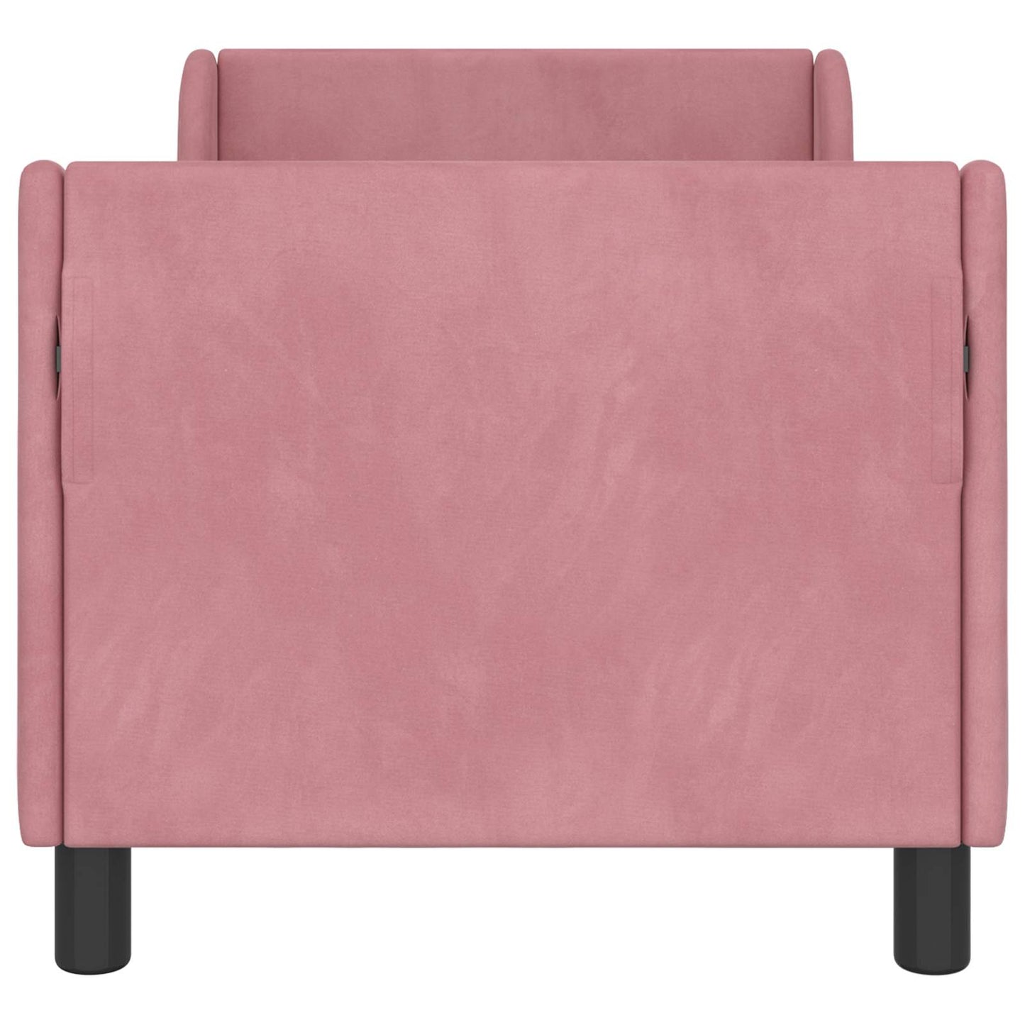 Sengestel til tumling med hovedgærde Lyserød 70 x 140 cm Fløjl