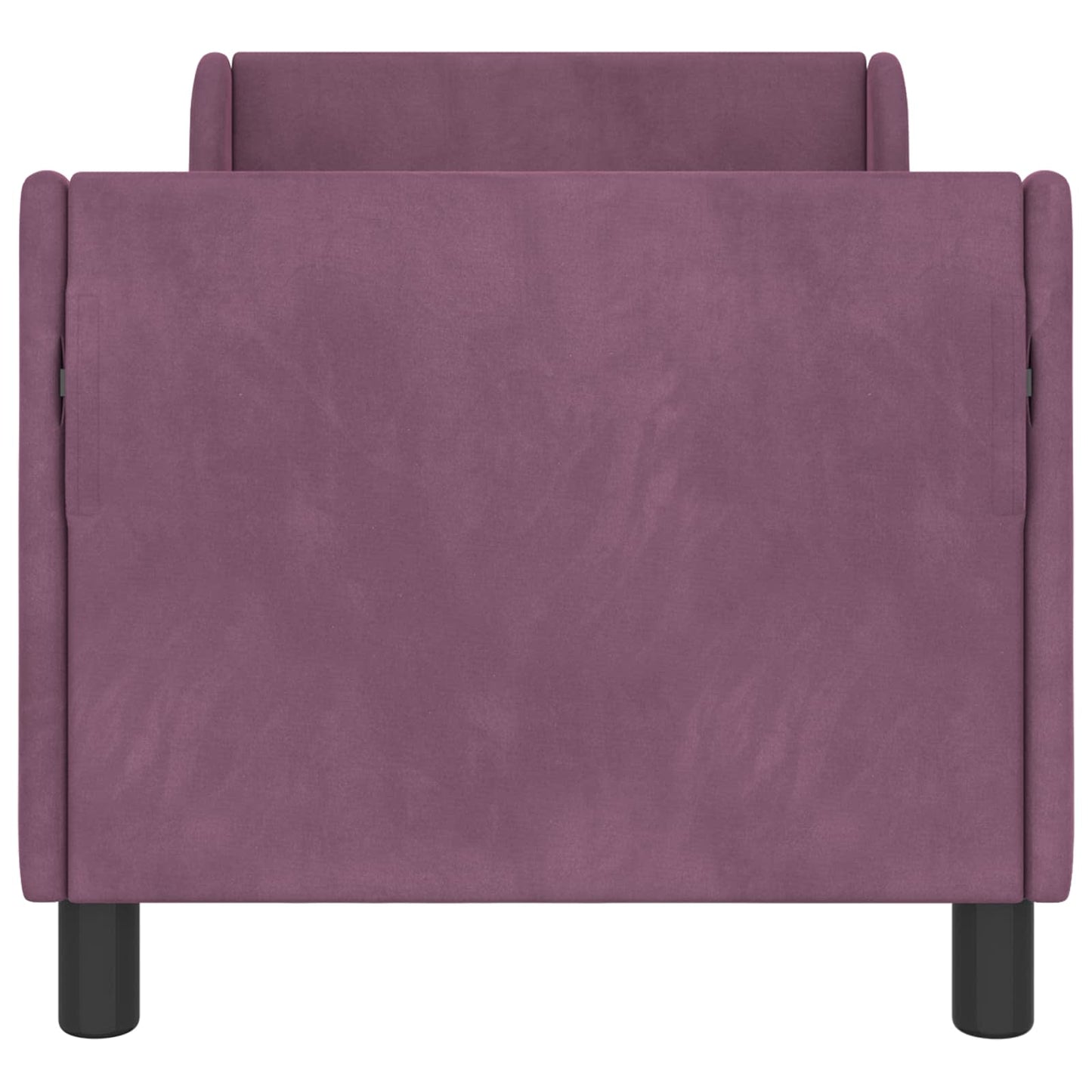 Sengestel til tumling med hovedgærde Lilla 70 x 140 cm Fløjl