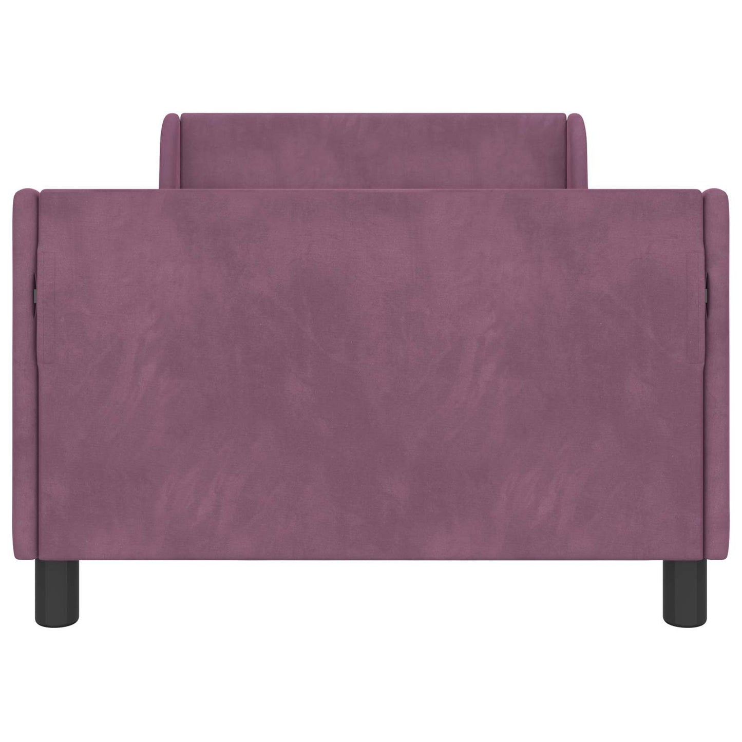 Børnesengestel med hovedgærde Lilla 90 x 190 cm Fløjl