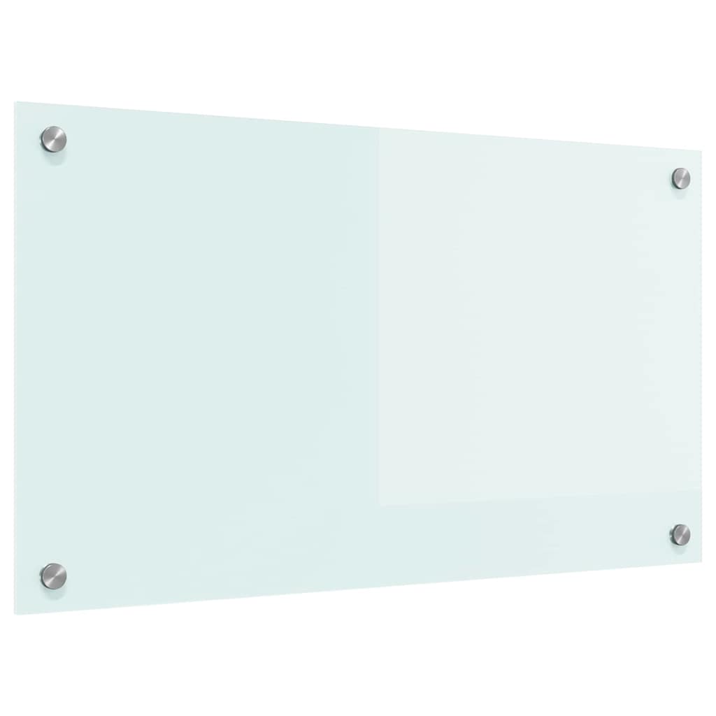 Køkkenbacksplash Mælk 70 x 40 cm hærdet glas