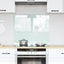 Køkkenbacksplash Mælk 70 x 60 cm hærdet glas