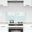 Køkkenbacksplash Mælk 80 x 40 cm hærdet glas