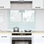 Køkkenbacksplash Mælk 80 x 60 cm hærdet glas