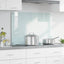 Køkkenbacksplash Mælk 90 x 60 cm hærdet glas