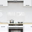 Køkkenbacksplash Transparent 70 x 40 cm hærdet glas