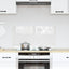 Køkkenbacksplash Transparent 80 x 40 cm hærdet glas