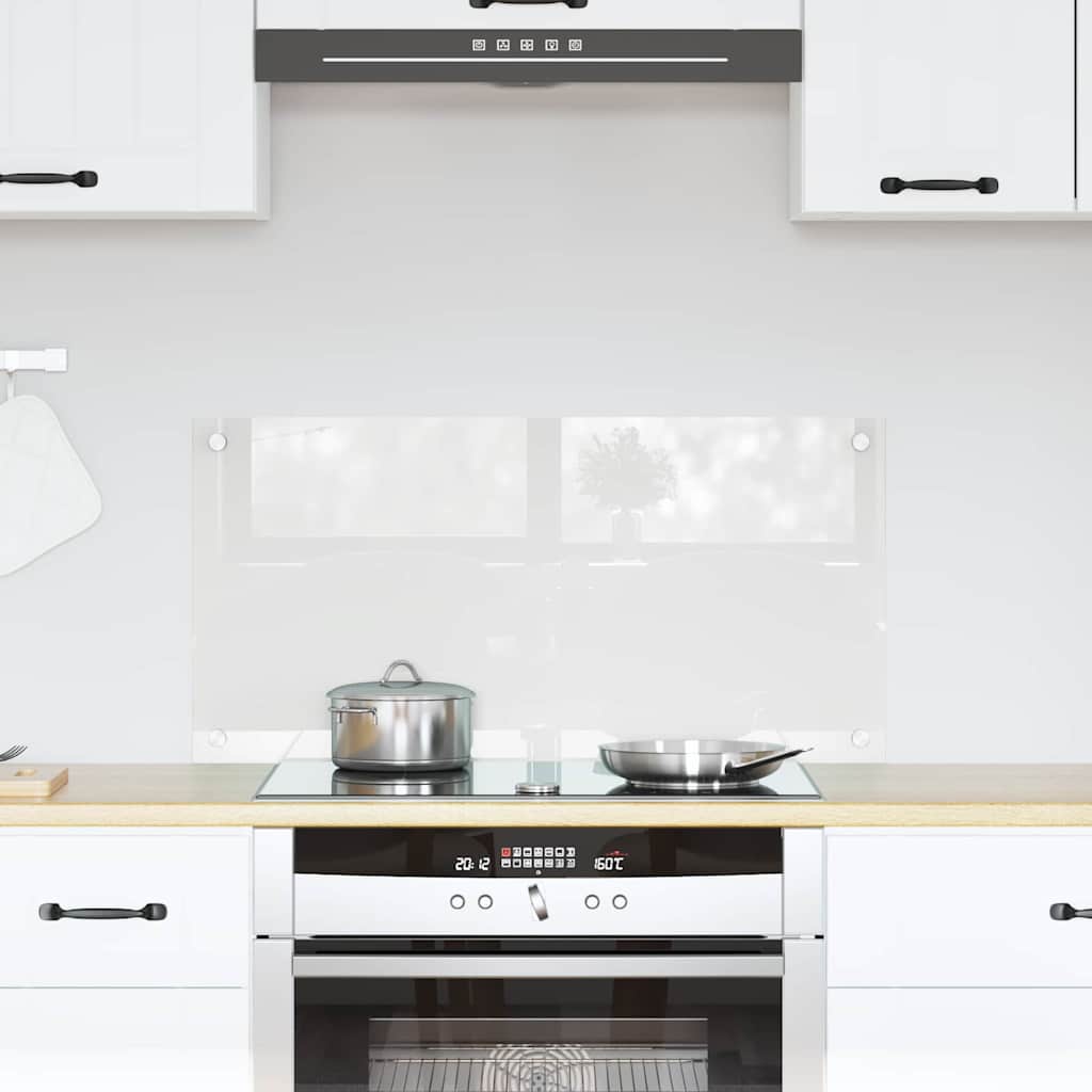 Køkkenbacksplash Transparent 80 x 40 cm hærdet glas billede