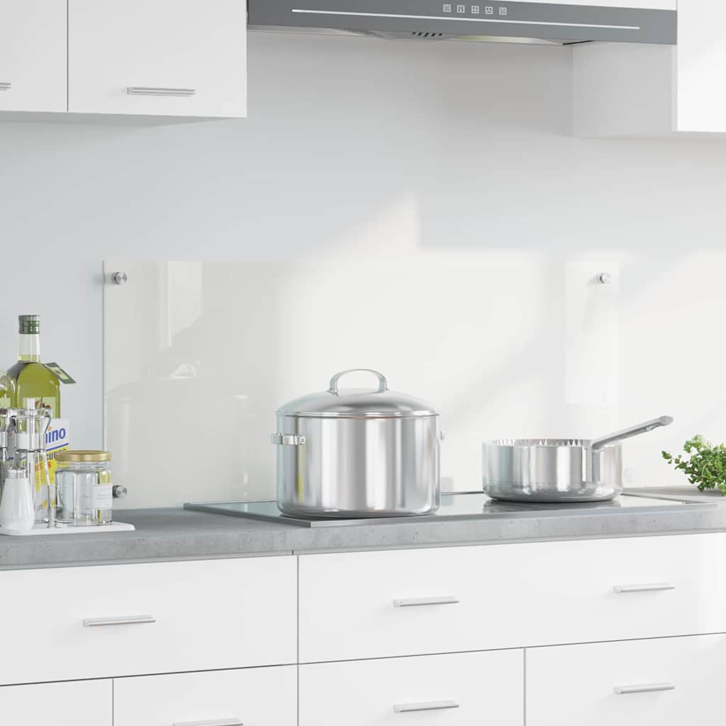 Køkkenbacksplash Transparent 100 x 40 cm hærdet glas billede