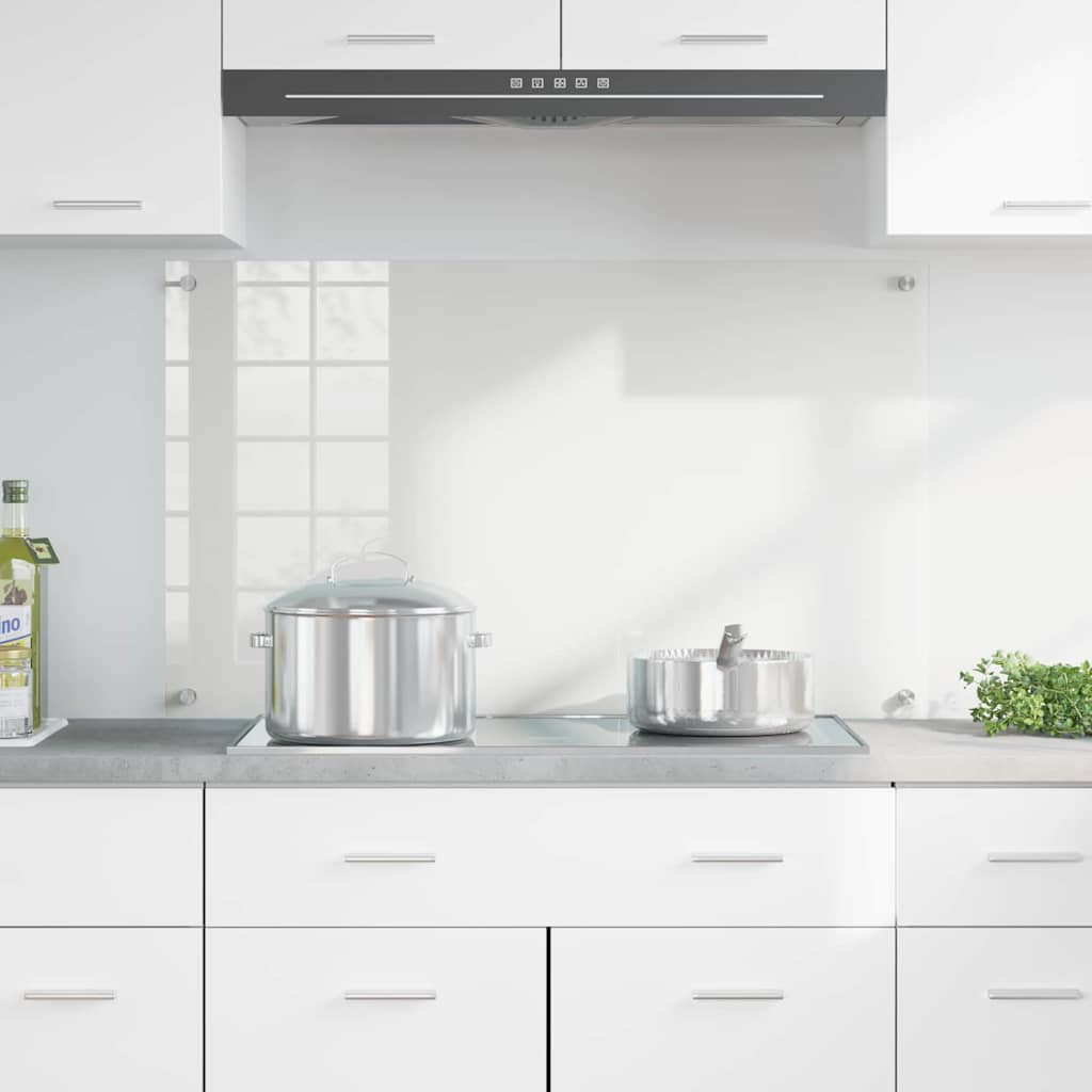 Køkkenbacksplash Transparent 100 x 60 cm hærdet glas