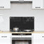 Køkkenbacksplash Sort 70 x 40 cm hærdet glas