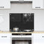 Køkkenbacksplash Sort 70 x 50 cm hærdet glas