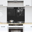 Køkkenbacksplash Sort 70 x 60 cm hærdet glas