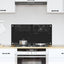 Køkkenbacksplash Sort 80 x 40 cm hærdet glas