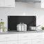 Køkkenbacksplash Sort 90 x 40 cm hærdet glas