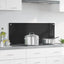 Køkkenbacksplash Sort 100 x 40 cm hærdet glas