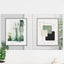 Spejl Mosaik Flise Geometrisk 3 pcs Sølv 30 x 30 cm Glas