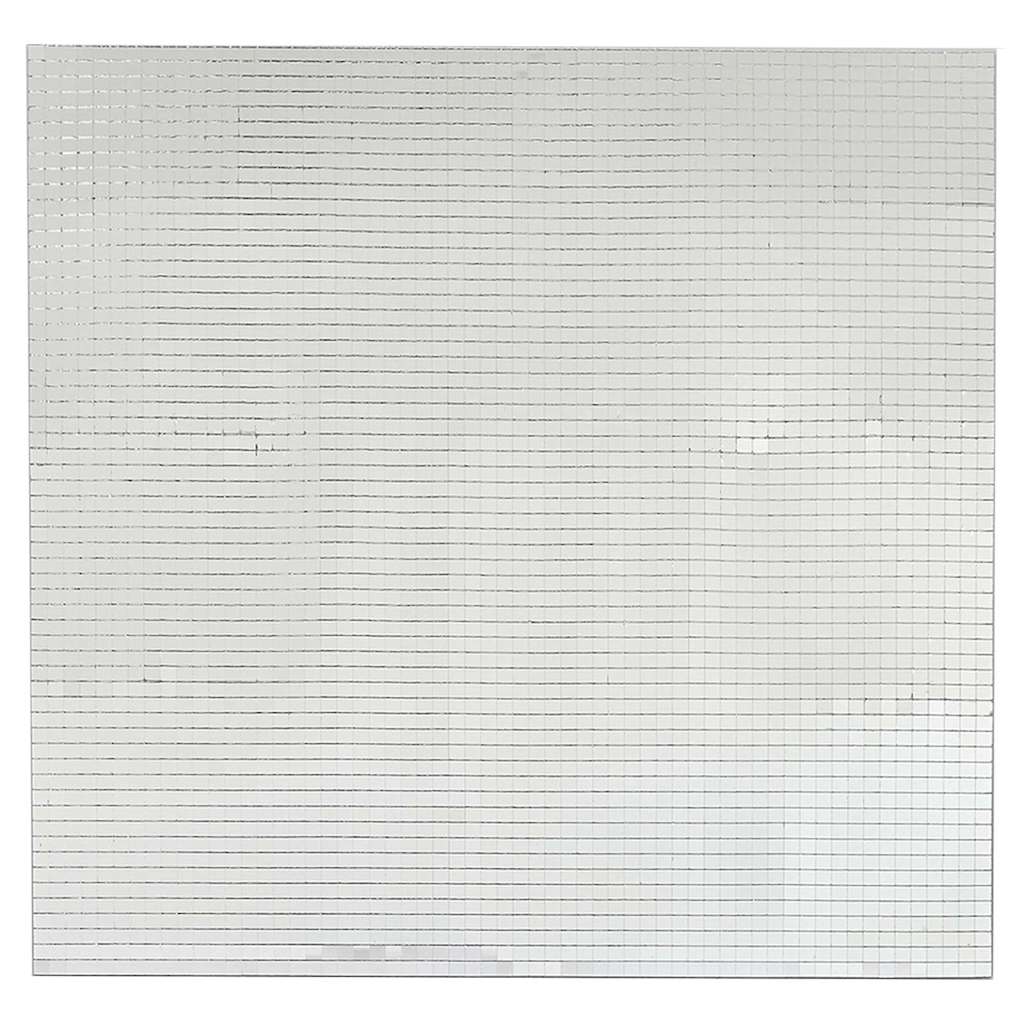 Spejl Mosaik Flise Geometrisk 3 pcs Sølv 30 x 30 cm Glas